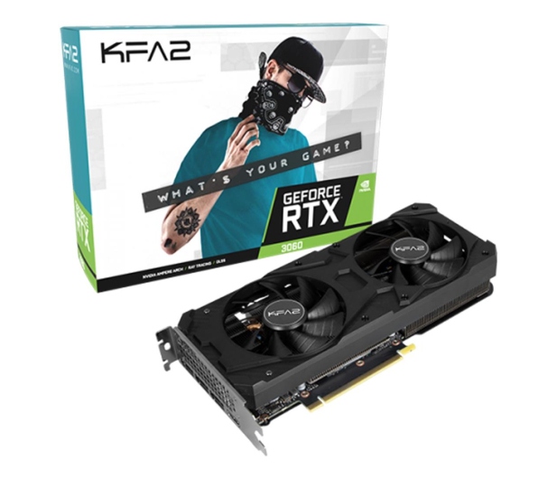 KFA2 GeForce RTX 3060 1-Click OC LHR 12 GB GDDR6